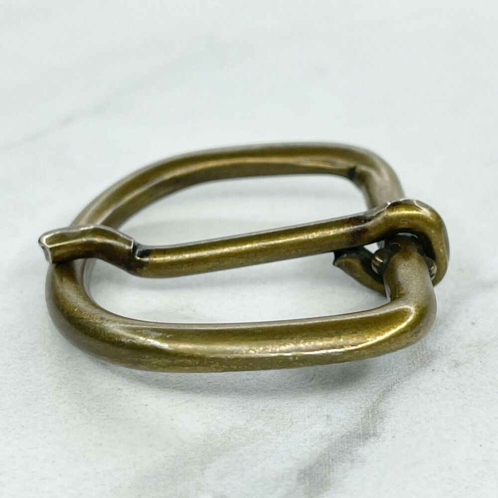 Bronze Tone Rounded Simple Basic Belt Buckle - Picture 5 of 7